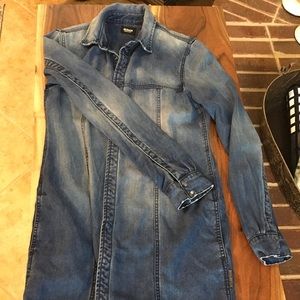 HUDSON Denim Long-sleeve Shirtdress